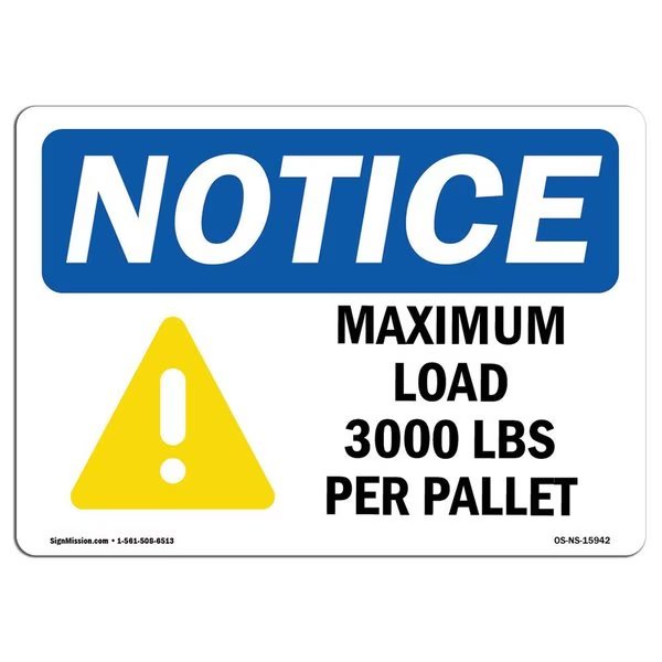 Safety Sign, OSHA Notice, 18
